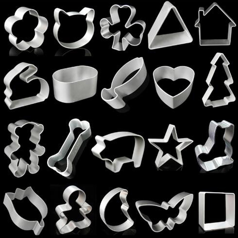 Spielereien Begrenzte Kuchen Dekorieren Werkzeuge Aluminium Legierung Schokolade schneiden Zucker Backen Werkzeug Kuchen bilden Diy Karikatur Cookie Mousse Kreis