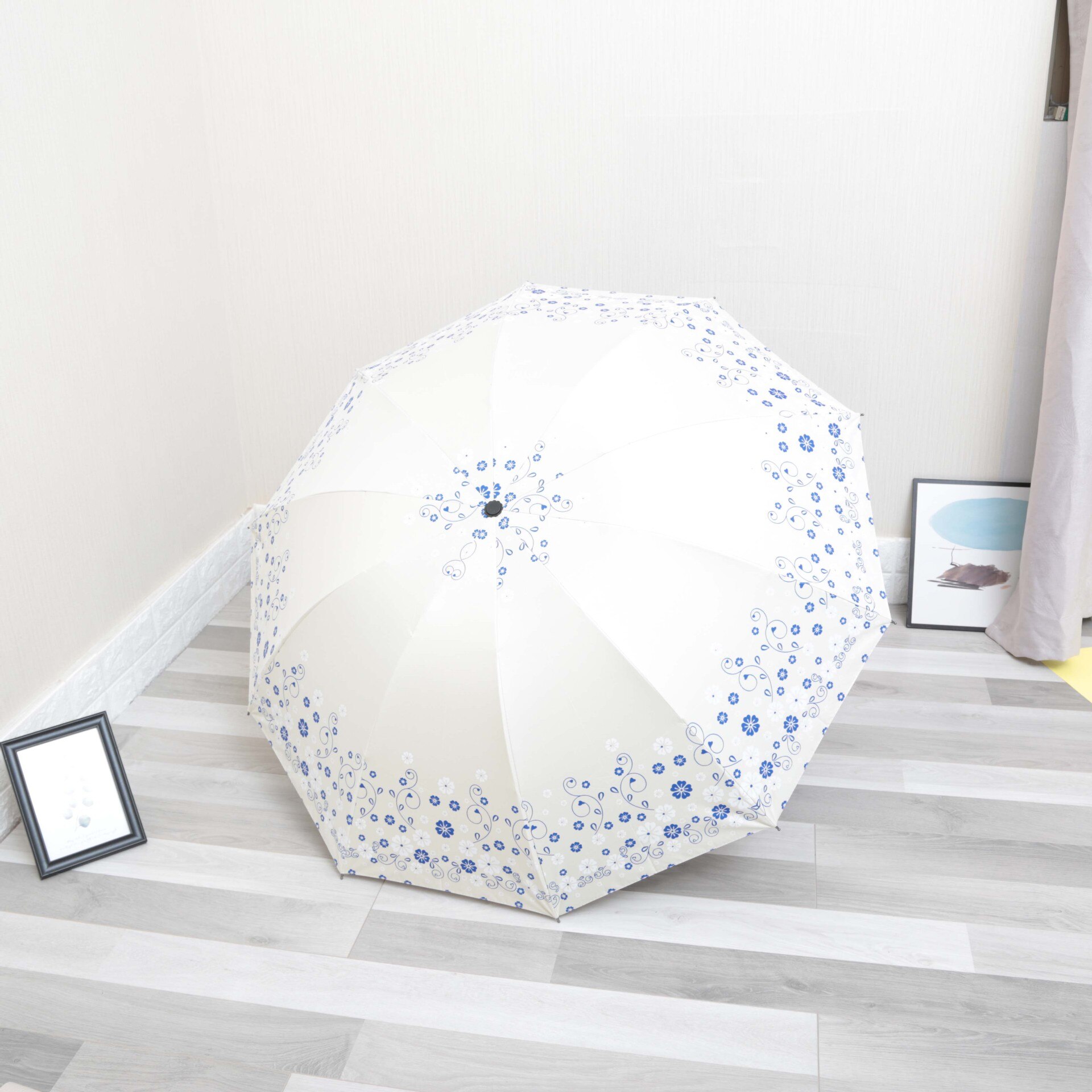 Meisje Paraplu Regen Vrouwen Mannen 3 Vouwen 10 Ribben Winddicht Studenten Paraplu Parasol