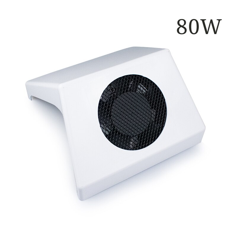 80w spik dammsugare stark sugfläkt inget dammläckage för nagelkonstsalong personligt bruk 1 gratis dammpåse nail art utrustning: Mini max-vit