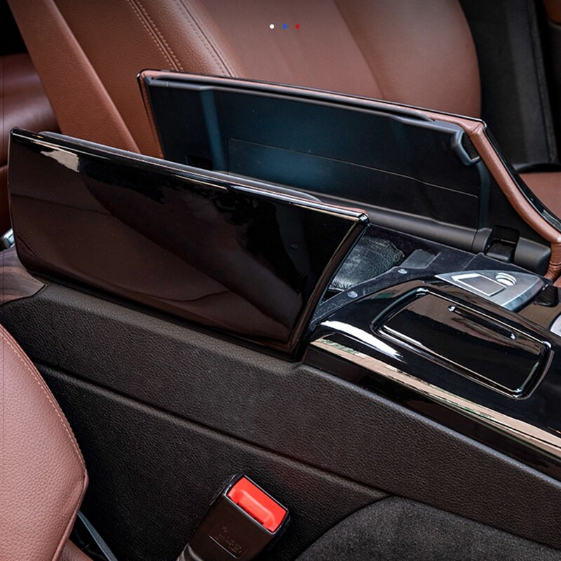 Czarny błyszczący środek samochodu podłokietnik osłona panelu ramka dla-BMW serii 5 F10 F18 520 525 523 528Li 2011-2017 samochodów stylizacji