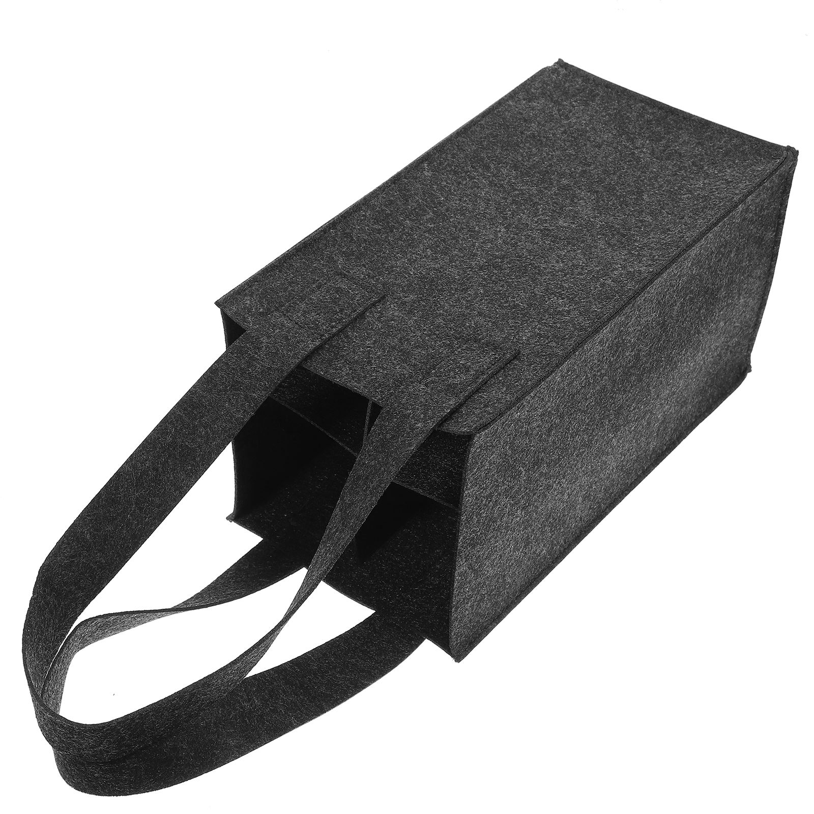 Flaschen-Tragetasche, 4-Gitter-Trennwand, Filz-Aufbewahrungstasche, wiederverwendbar, faltbar, verrotten, Träger, Geschenkbox, Tasche, Verpackung: verrotten