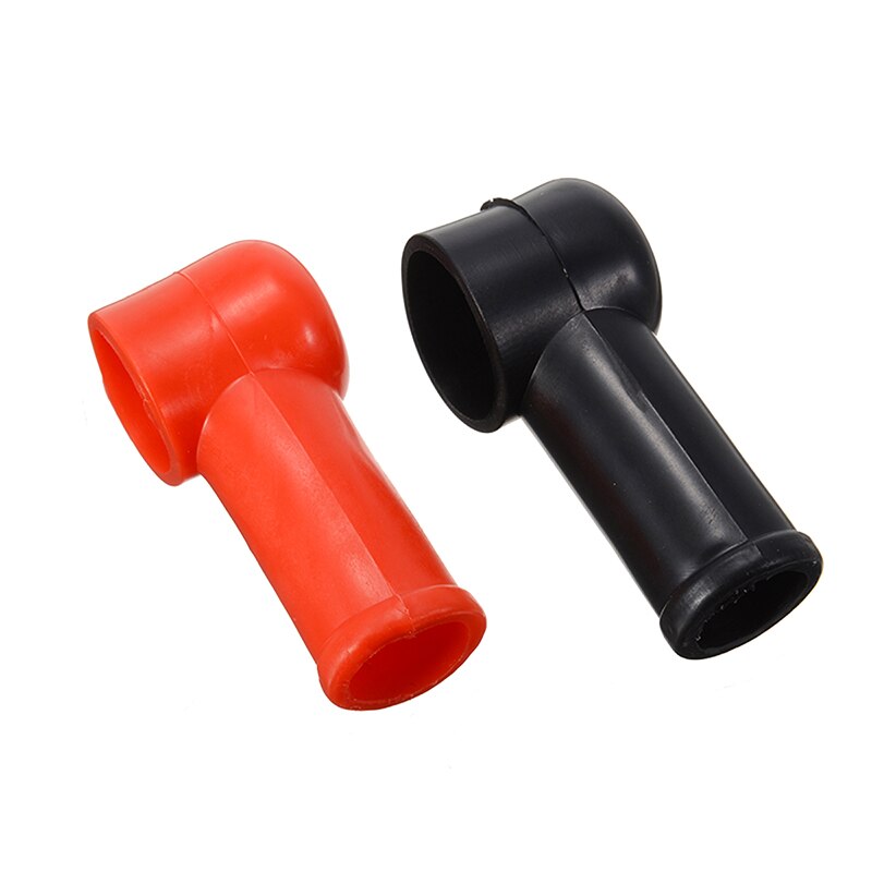 10pcs Black Red Battery Terminal Protective Covers Round Insulating Caps Insulating Protector Replacement Batteries Accessories
