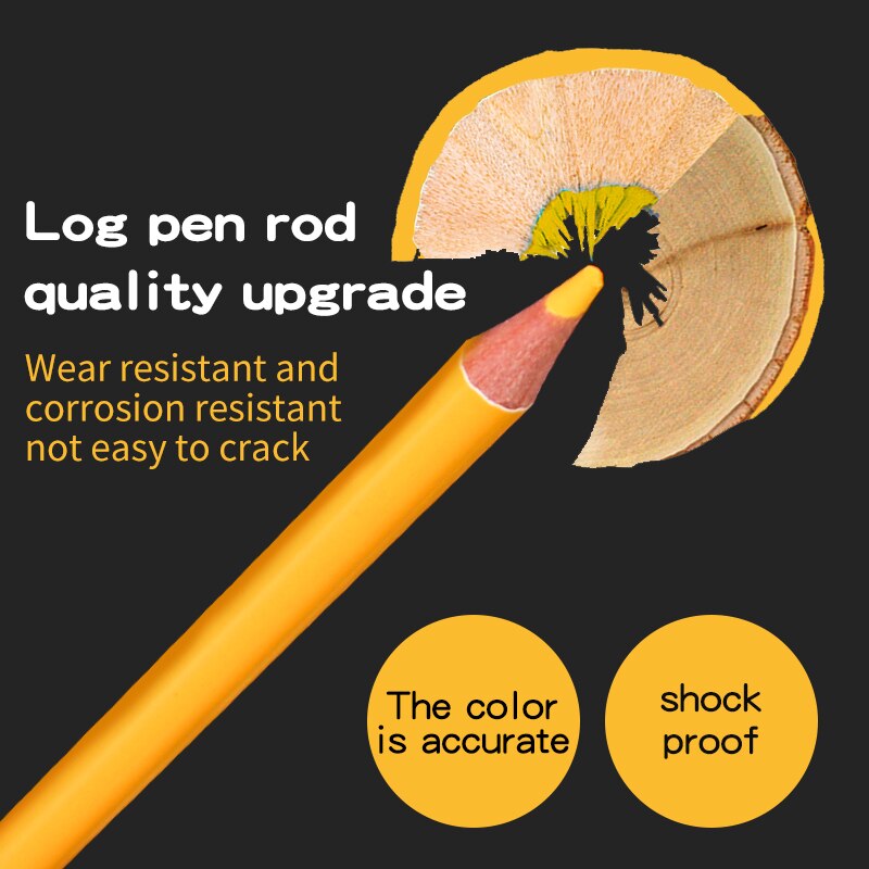 47/72/120/150/180 Kleuren Vette Kleurpotlood Artistieke Kleur Lood Borstel Schets Hout Potloden Set Hand geschilderde Schoolbenodigdheden