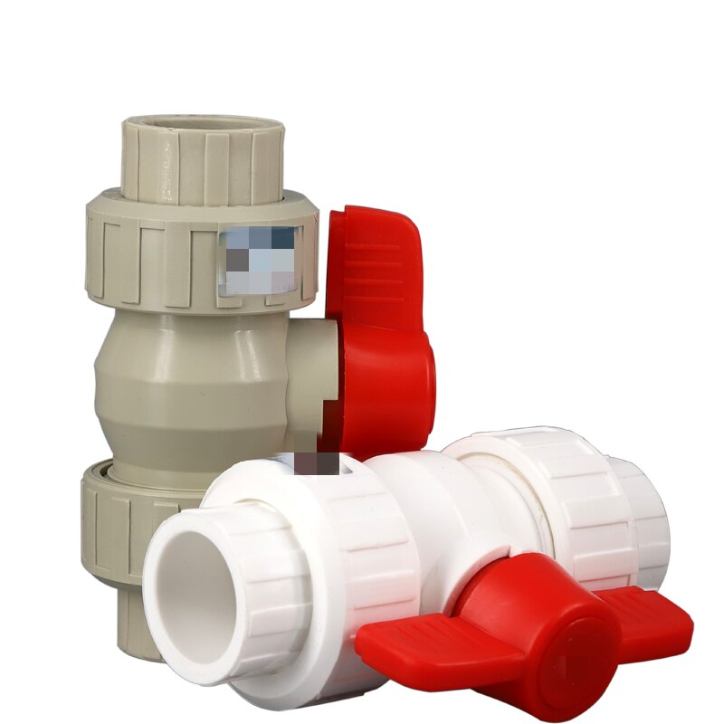 PVC Valve Connector All plastic switch Double live ball valve Agriculture Garden Irrigation Water Pipe Fittings