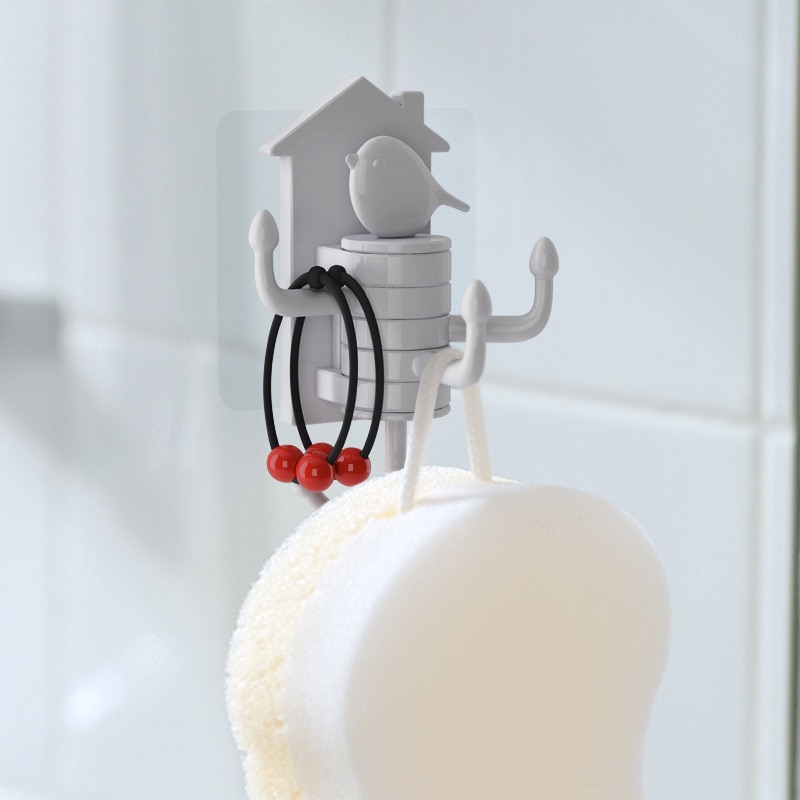 Verticale draaihaak multifunctionele haak voor thuis sleutelhouder wandhaak keuken badkamer hanger plakhaken