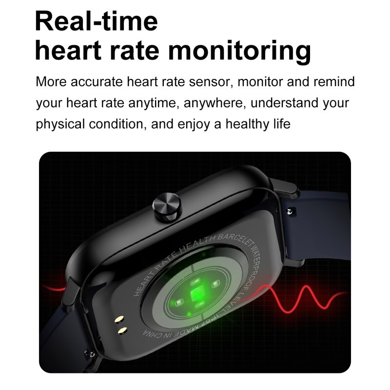 LIGE Men Smart Watch Wristband Men Women Sport Clock Heart Rate Monitor Sleep Monitor Bluetooth Call Smartwatch for phone