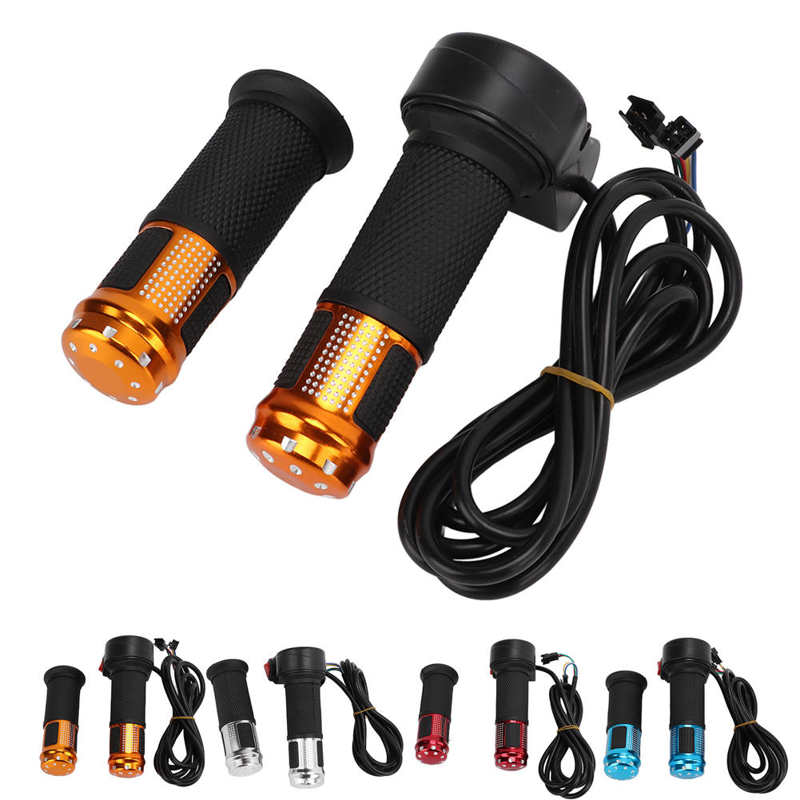 Electric Bicycle Throttle Grip Electric Bike Throttle Handle Universal 12V‑99V for Electric Bicycle