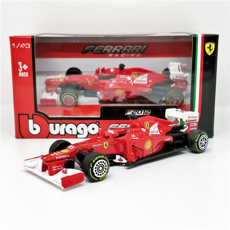 BBurago 1:43 F1 SF90 SF14T Nr7 Kimi Raikkonen SF15T Nr5 Sebastian Vettel F2012 #6 Felipe Massa Diecast Model Car: F2012 No6 F.Massa