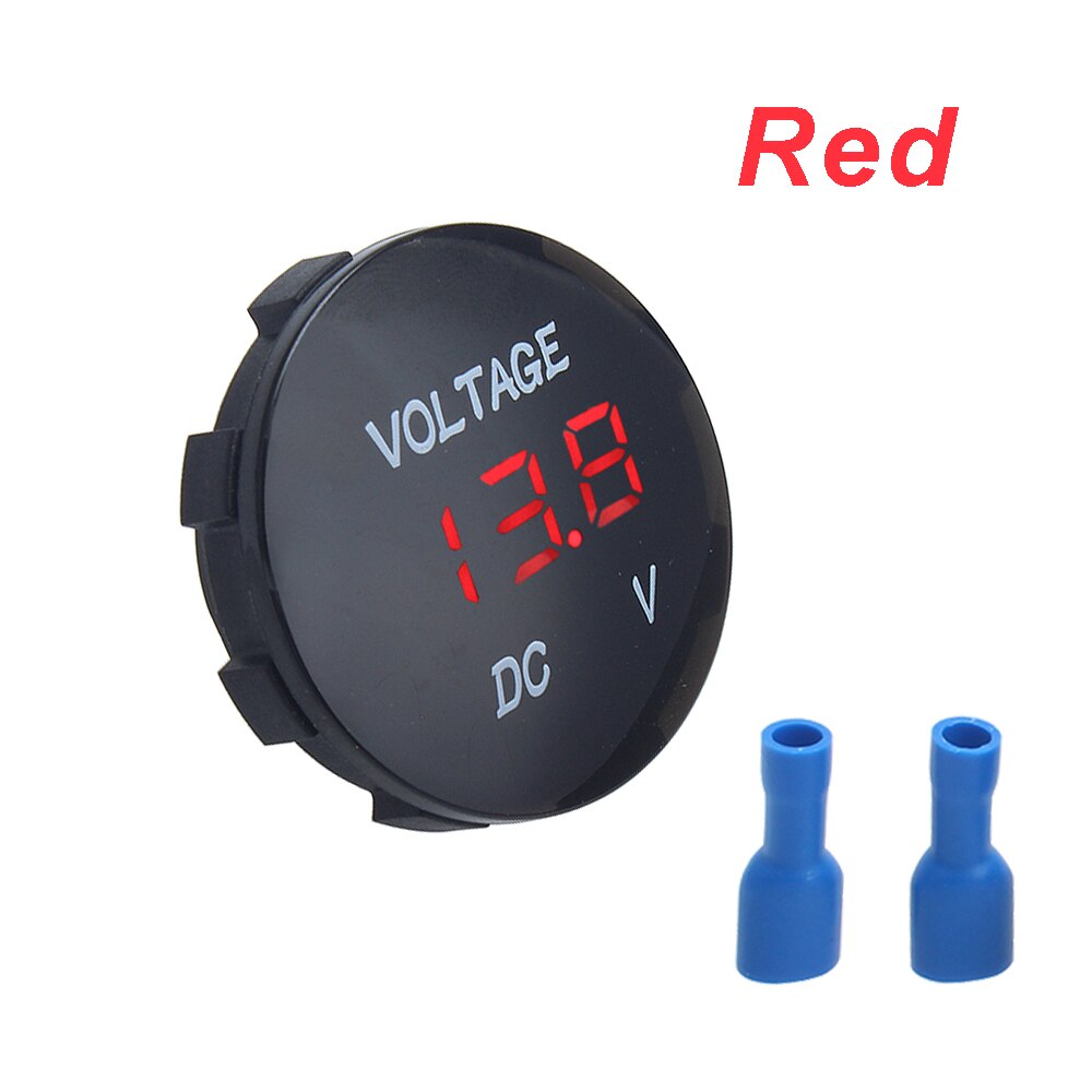 DC 12V-24V Digital Panel Voltmeter Spannung Meter Tester Led-anzeige Für Auto Auto Motorrad Boot Refit zubehör: Rot