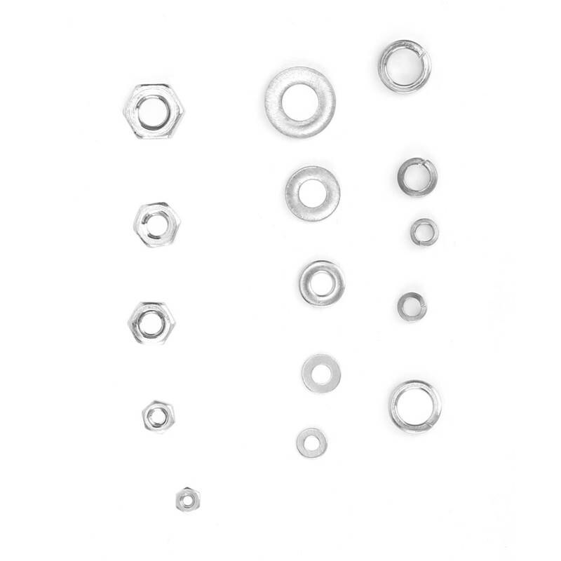 Flat Washer + Spring Washer + Nut Set Stainless Steel Hardware Locking Tools Fastening Hardware Accessories