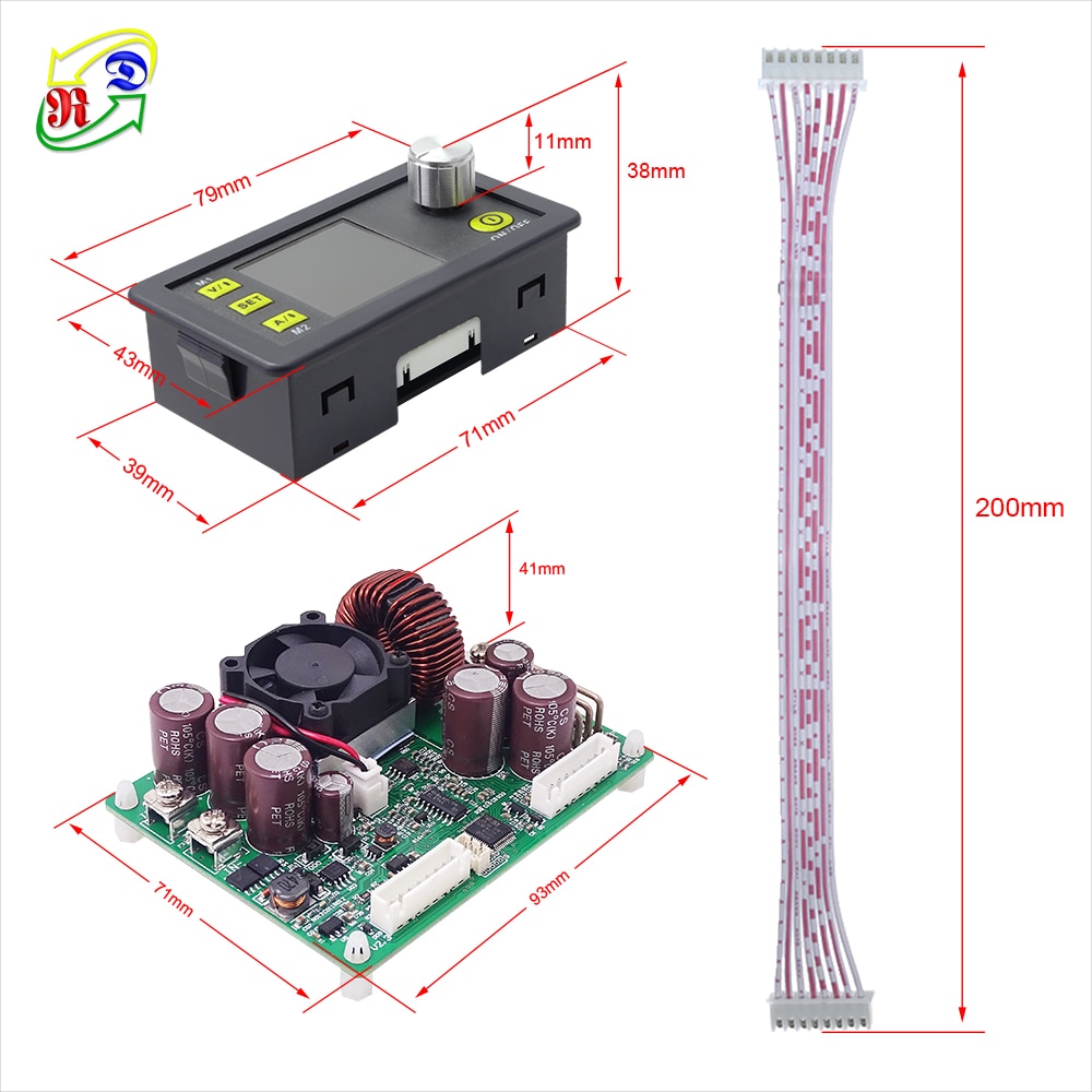 DPS5020 Konstante Spannung strom DC-DC Step-down-kommunikation Netzteil buck Spannung konverter LCD voltmeter 50V 20A