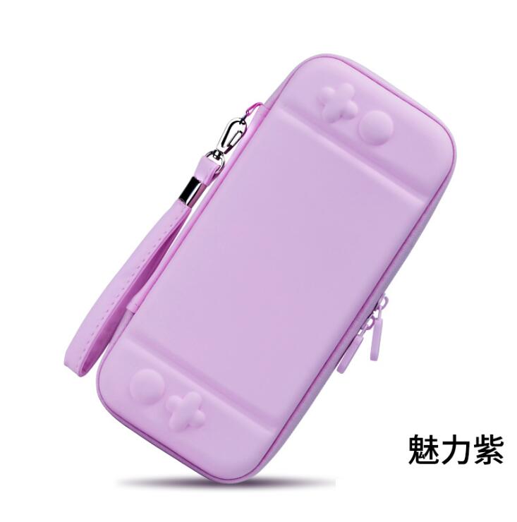 Gradient Colorful Bag Carrying Case Portable Pouch For Nintendo Switch NS Detachable Ultra Slim Hard Shell PC Protective Cover: Light Purple