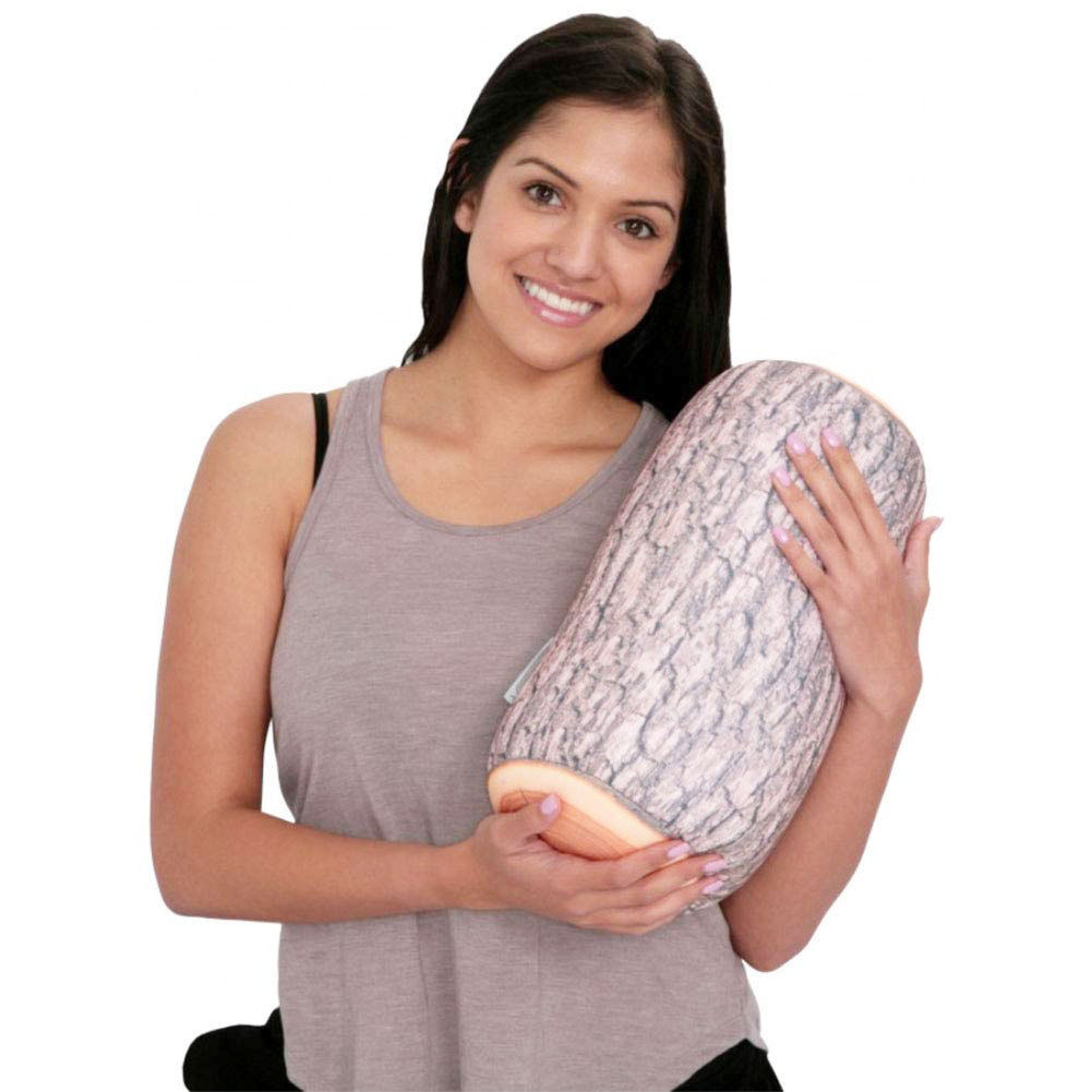 Cylinder Squishy Soft Microbead Cushion Bolster Pillow Tree Stump Roll Pillow Cushions For Sofa Bed Decorative Soft Plush Pillow