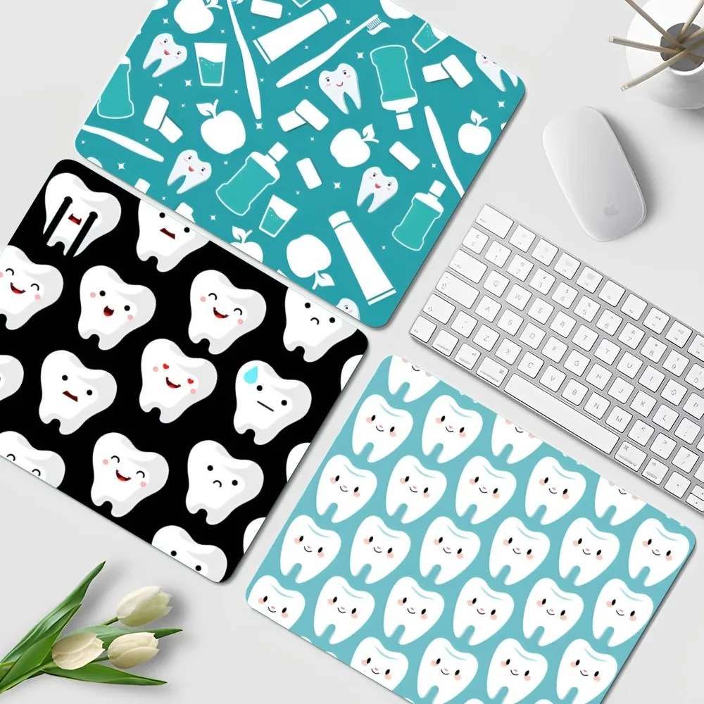 The Dentist Tooth DIY Desktop Desk Mat Kawaii Gaming Accessories Students Writing Pad Writing Desk Mats