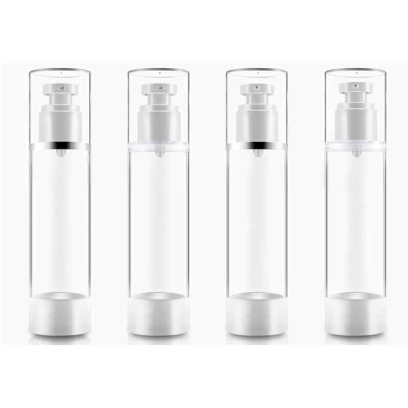 1 Pcs 15 Ml/30 Ml/50 Ml/80 Ml/100 Ml Plastic Reizen Fles Hervulbare fles Transparant Airless Pomp Parfum Vacuüm Spray Fles