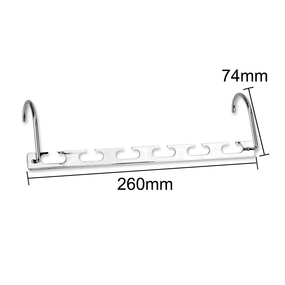 Składane wieszaki na ubrania 6 otworów suszarka robić prania ze stali nierdzewnej naścienny ruchomy wieszak na płaszcze kryty wieszak oszczędzający miejsce