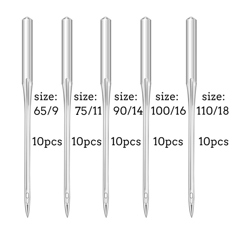 10Pcs Household Sewing Machine Needles With Bottle Universal Regular Round Head Stainless Steel Needles For DIY Sewing
