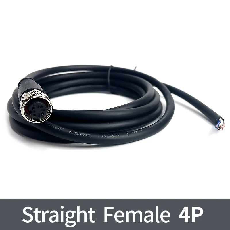 2 Meter M12-Sensor-Stecker, wasserdichter Kabelstecker, männlich und weiblich, 4, 5, 8, 12-polig, PVC, integrierte Spritzguss-M12-Stecker: Armee Grün / Unter 5 Stücke