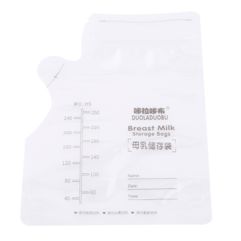 Transparent 30pcs Milk Bags Mother Milk Baby Food Storage Breast Milk Storage Bag Free Baby Safe Feeding Bags