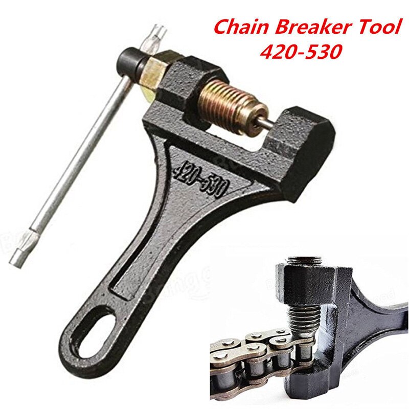 1*Chain Splitter Cutter Breaker Tool Motorcycle Bike Chains 420-530 Breaker Link Splitter Pin Remover Repair Tool Wrench
