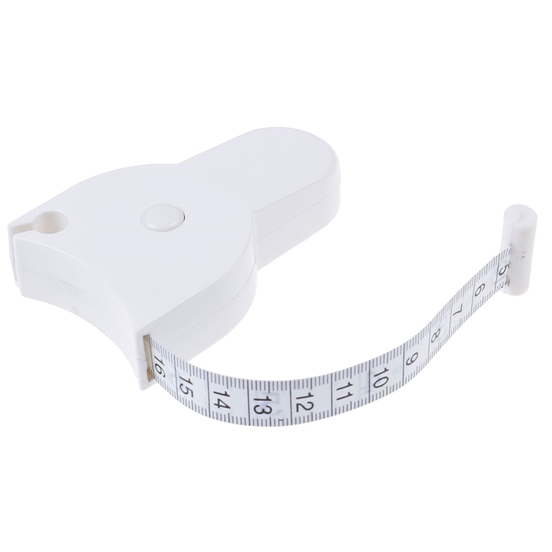 1 rulla sisäänvedettävä viivain fitness tarkka kuntosatula vartalo vyötärö rinta kädet jalat mittanauha 150cm/60 tuumaa