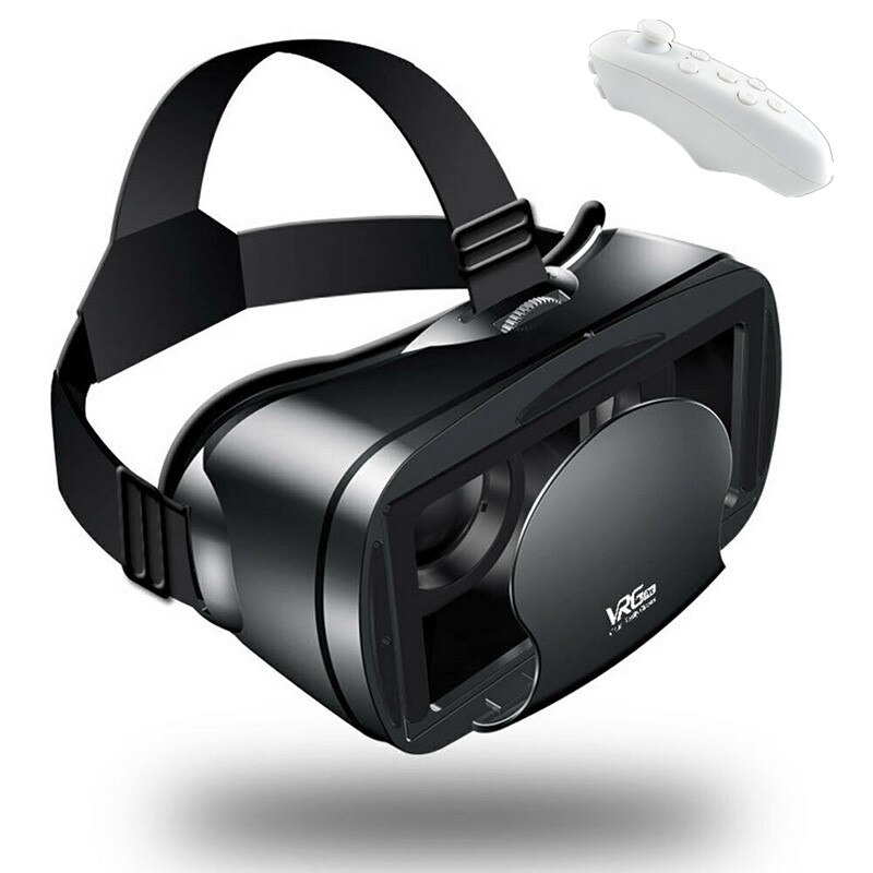 Etvr 3d film spil briller vrgoogle pap fordybende virtual reality headset med controller passer 5-7 tommer smart telefon: Pakke 2 med kasse