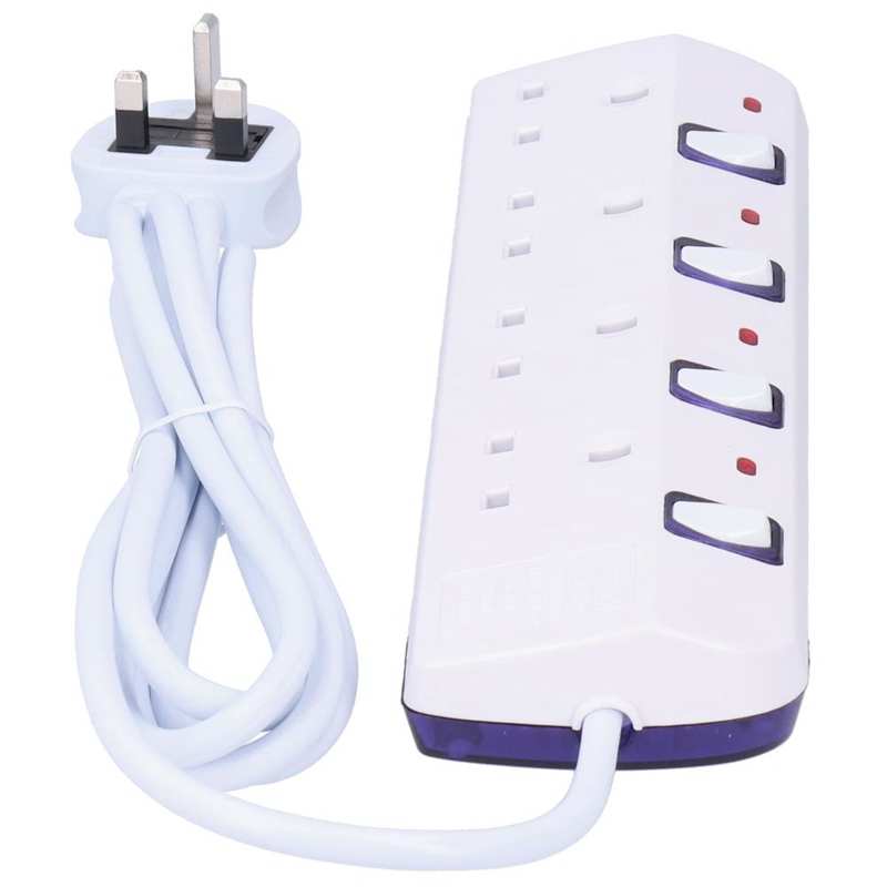 4-Outlets Multifunctional Electrical Socket Power Outlet Extension Sockets UK Plug 250V 13A Household socket