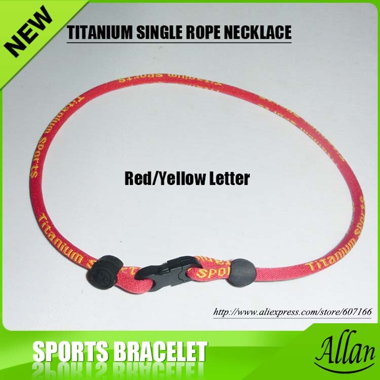 Enkele titanium ketting sportketting voor honkbal softbal voetbal voetbal volleybal basketbal