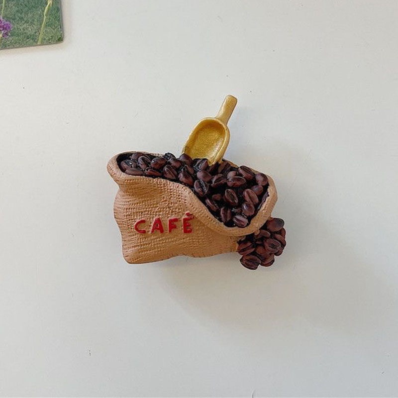 Imanes de nevera 3D con respaldo magnético y de pan simulado para notificaciones y decoración, imanes de nevera de comida simulada: Verde