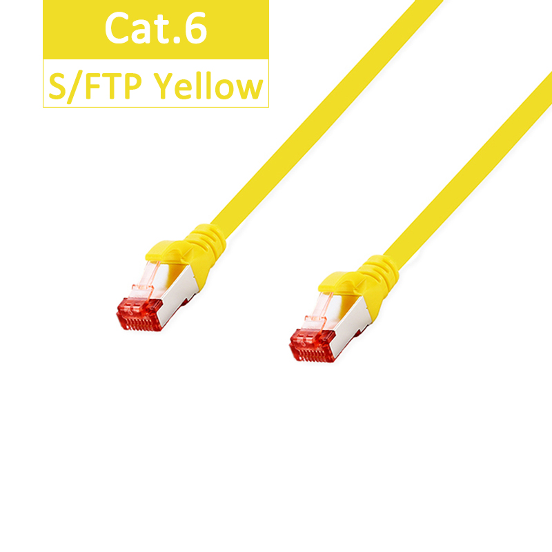 RJ45 Netwerk Cat 6 SFTP Ethernet-kabels C6 Patchkabel Lan Snagless Afgeschermd 6 kleuren