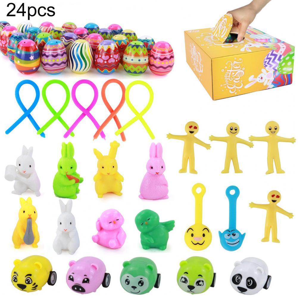 Caja de descompresión de huevo de Pascua, utensilio decorativo ligero, complemento festivo para , 1 unidad: 24