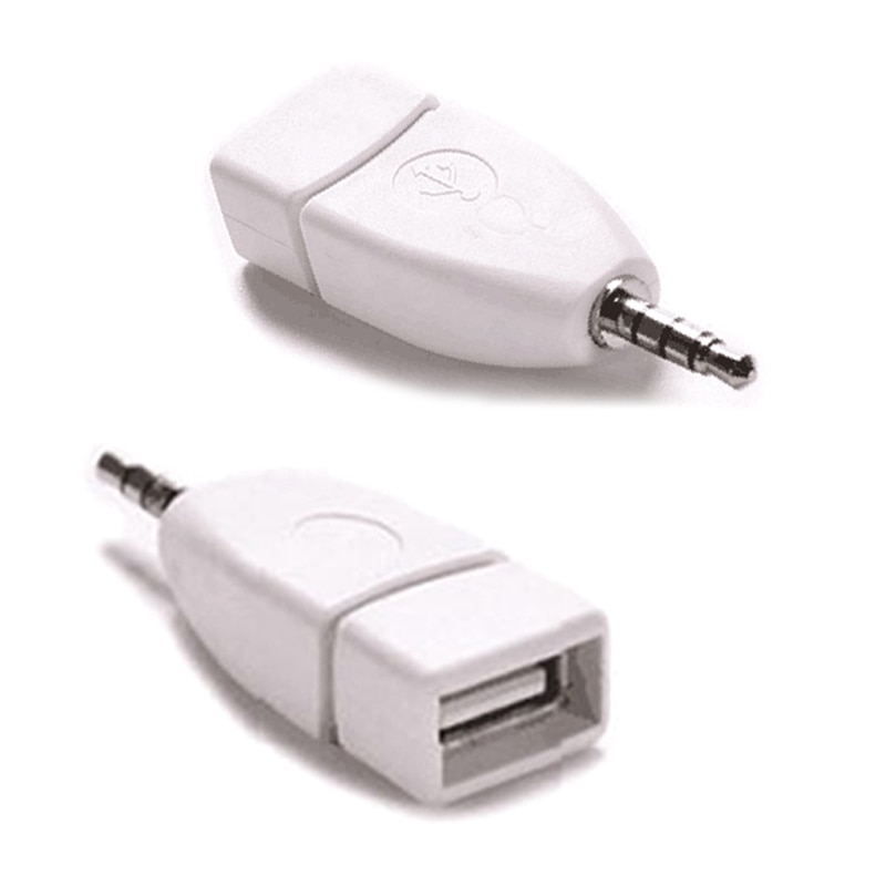 Auto Usb Audio Converter Adapter Usb 2.0 Female Naar 3.5Mm Male Aux Audio Auto Usb Converter Plug Adapter auto Accessoires