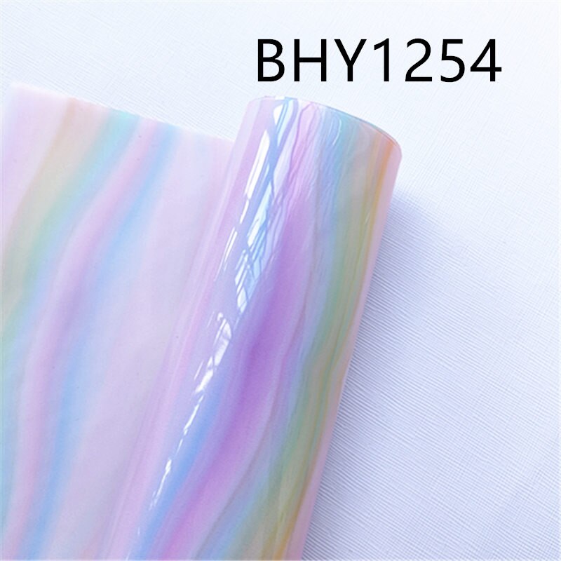 A4 20*33CM classic print cartoon pattern Transparent UV clear print pvc fabric for DIY accessories BHY1249