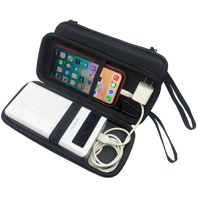 Hard EVA Case for ROMOSS Sense 8P+ Power Bank 30000mAh QC PD 3.0 Fast Charging Powerbank 30000 mAh External Battery Charger