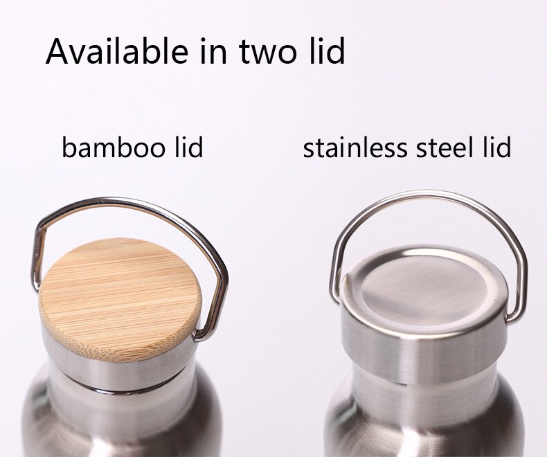 stainless steel thermos bottle double wall water bottle for travel camping hiking cycling