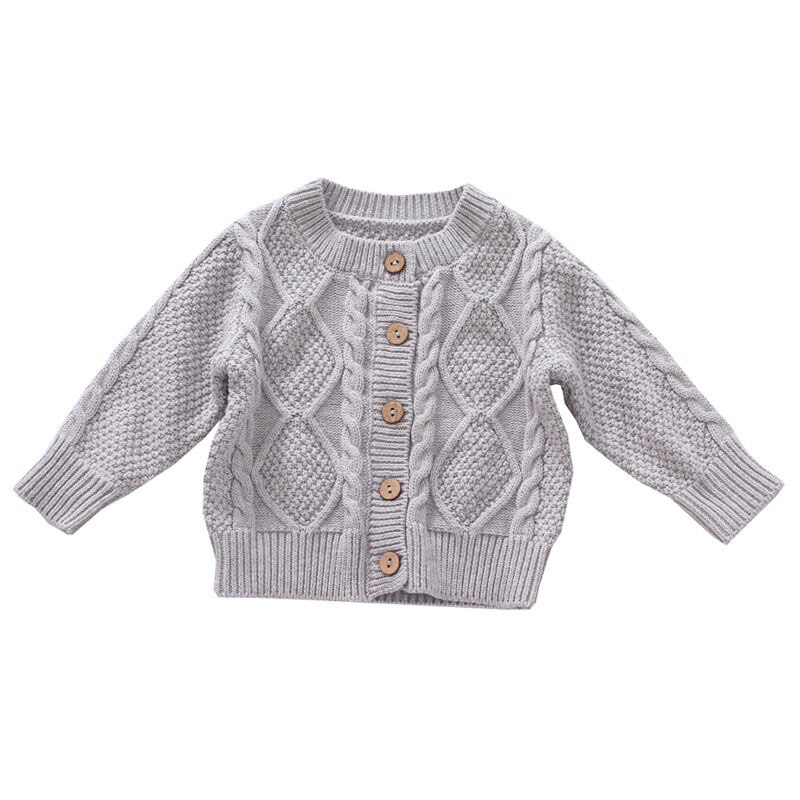 Baby drenge og piger cardigan 0-5 år efterår og vinter online berømthed klassisk diamant plaid twist fletning baby børnetøj