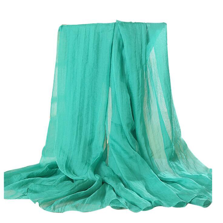 Einfarbig Damen Chiffon Schals Orange Strand Tücher und wickelt Pareo Große Frauen Lange Schals 170*70cm: 100411