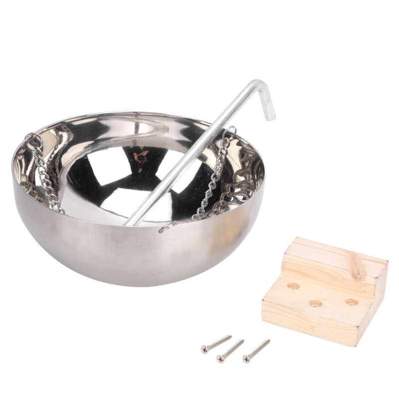 20cm Sauna Aromatherapy Oil Bowl Sauna Aroma Cup Bowl Stainless Steel Essential Oil Holder Sauna Steam Room Accessories