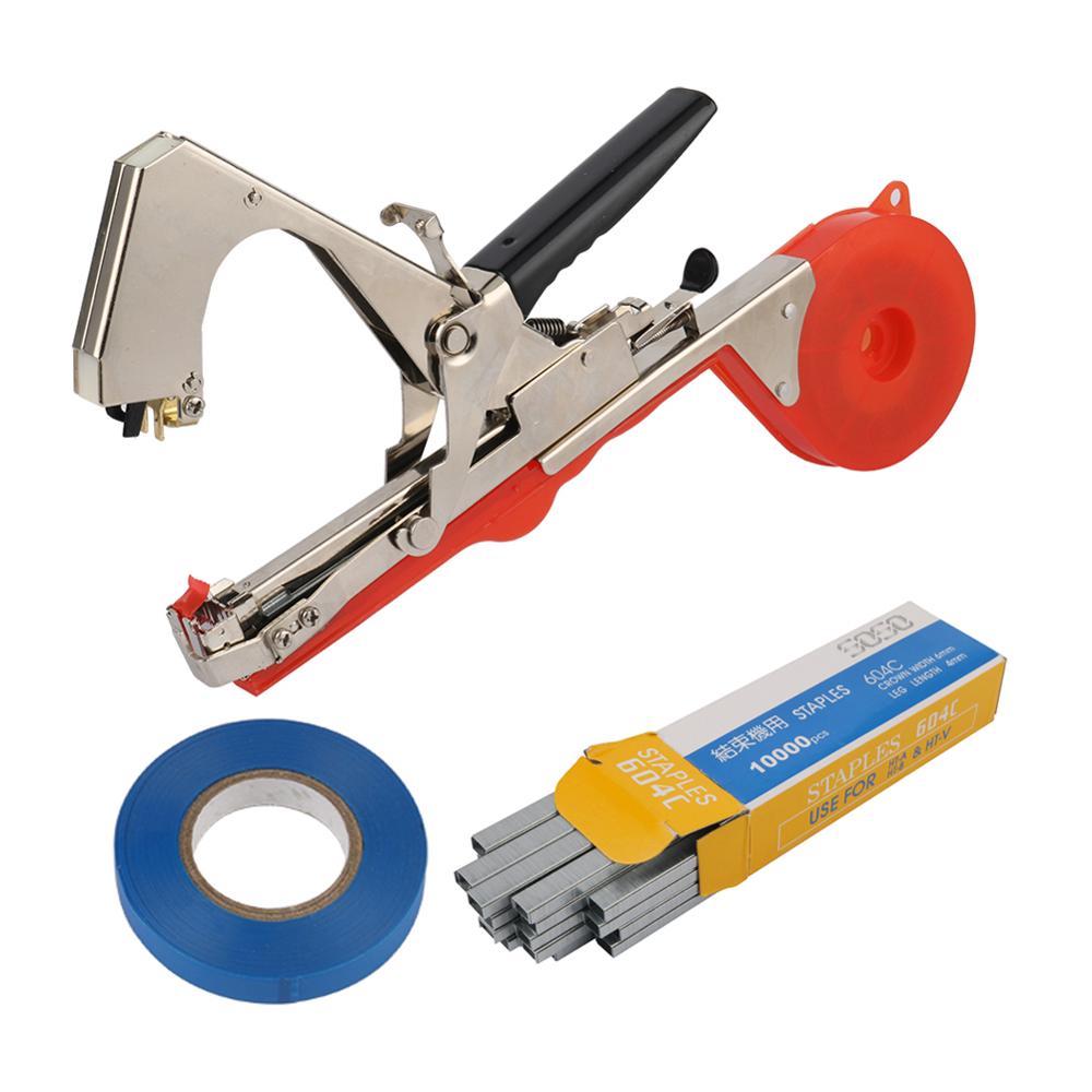 Juego de atado de plantas, verduras, fruta, enredadera, cinta de atado, herramientas de podar de jardín, ramas de tomates y uvas: blue