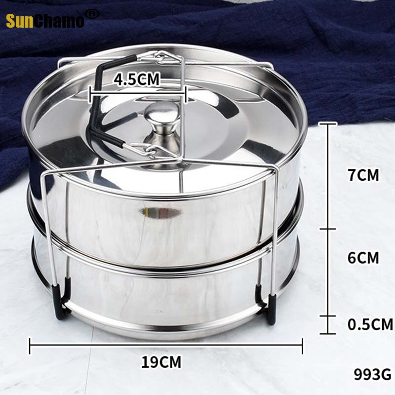 304 Stackable Stainless Steel Pressure Cooker Plug-in Cookware Peripheral Accessories Food Grid Stainless Steel Steamer