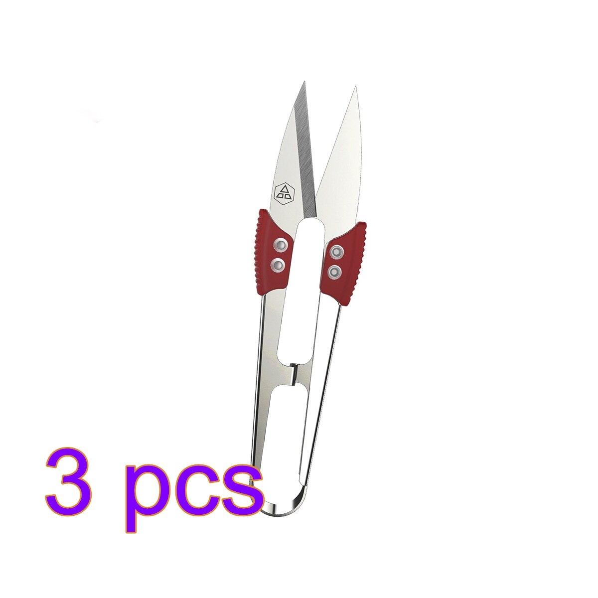 1Pcs Sewing Scissors Yarn Shears Thread Scissors Embroidery Cross-stitch Cutter Scissor U Thread Scissors for Fabric: 3pcs