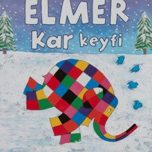 Boek, Kinderen, Turkse Taal, Elmer Sneeuw Fun, 32 Pagina 'S, Kid 'S Onderwijs, leren Lezen, 5-7 Jaar Oud, Kid 'S Fun