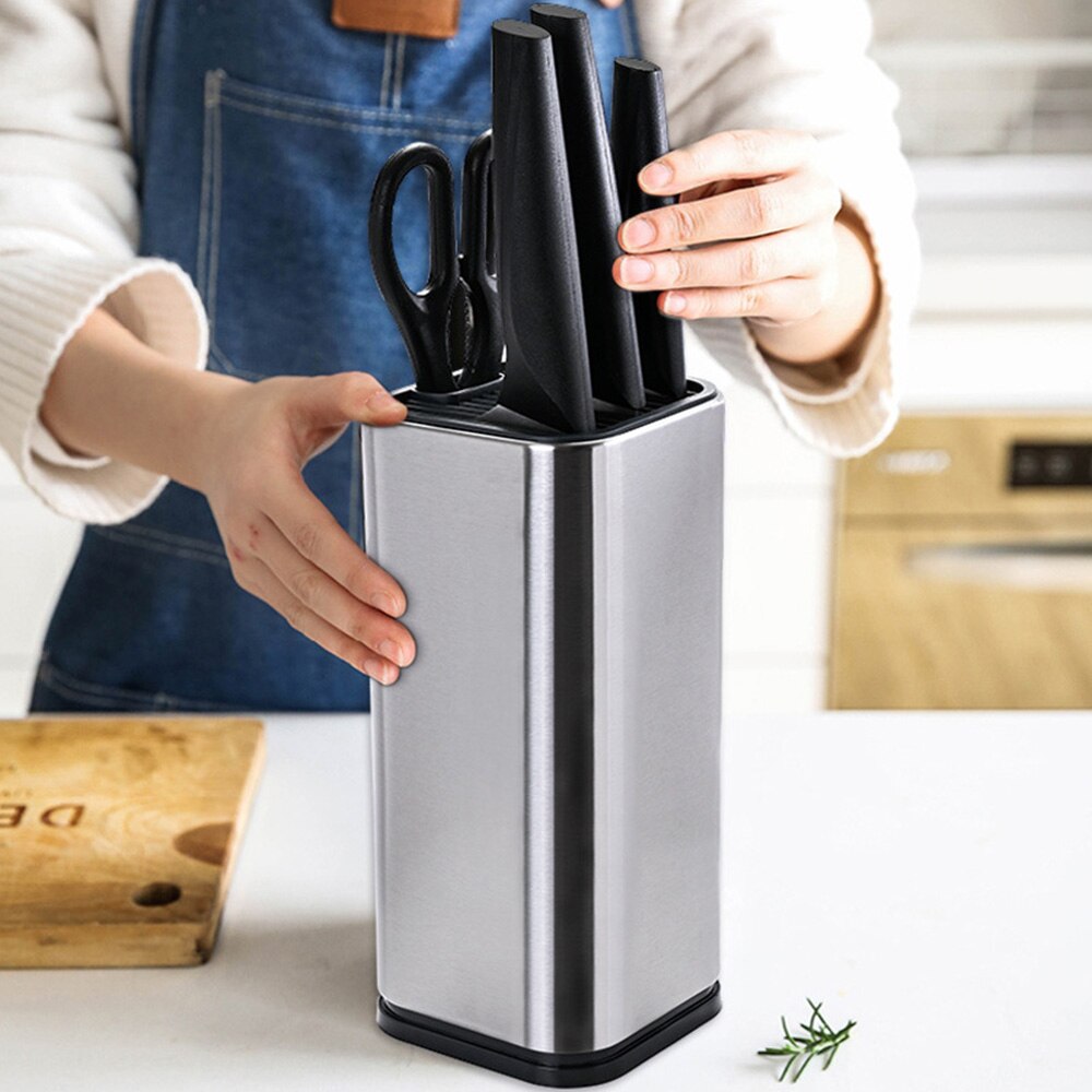HOOMIN Kitchen Accessories Kitchen Tools Kitchen Bar Knife Storage Block Stands for Knives Knife Stand Holder Block