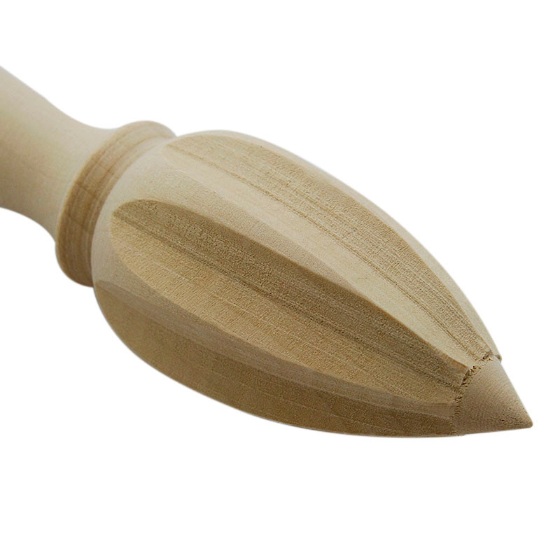 Natural Wood Lemon Citrus Reamer Juicer Squeezer Manual Operated Smasher Fruit Drink Tools Kitchen Supplies