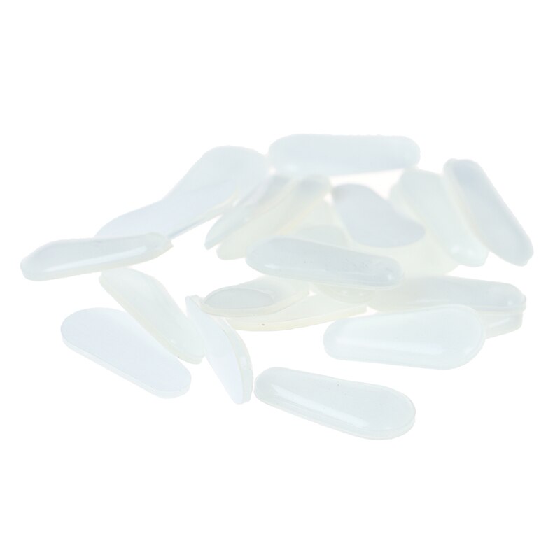 10 Paar Black Clear Water Siliconen Antislip Neus Pads Voor Bril
