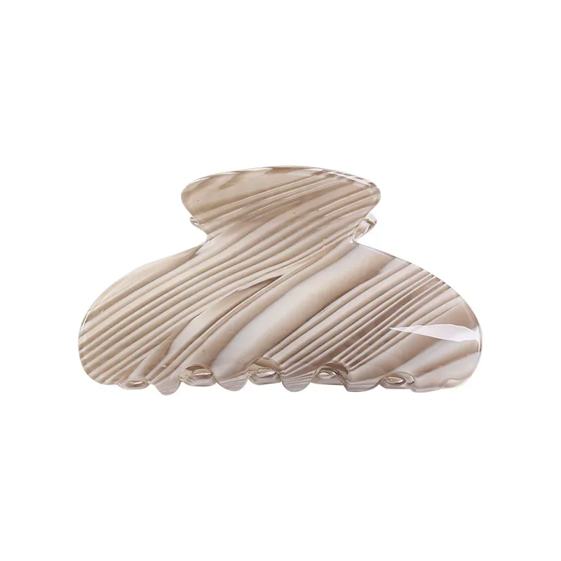 3.35 Inch Korean Style Acrylic Sheet Printing Hair Claw for Women ladies Crab Shaped Hair Clip Clamps Hair Jewelry