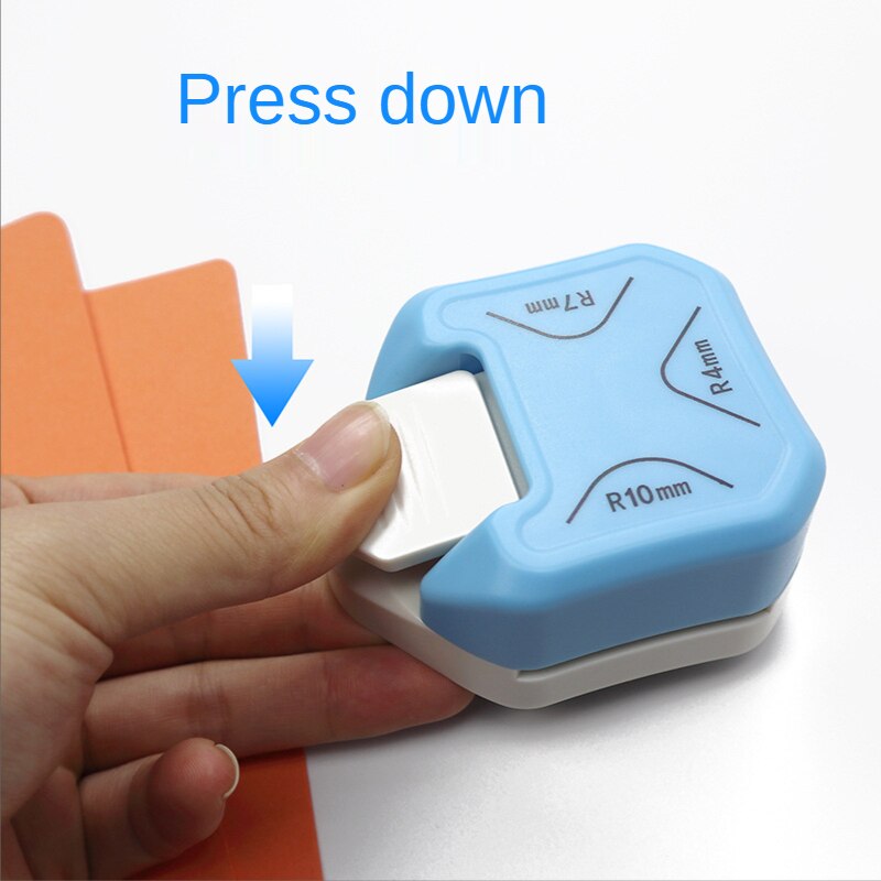 Kleine Drie-In-een Ronde Hoeken Duurzaam Perforator Diy Paper Cutter Scrapbook Kaart Perforator