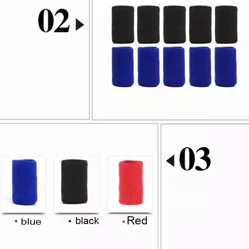 5pcs Finger Knuckles Protectors Finger Protection Sheath Sleeve Brace for Basketball Sports H7JP