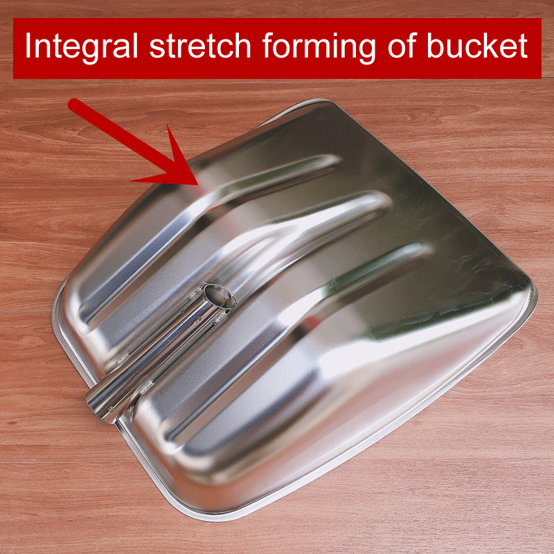 Thickened stainless steel spade Square shovel garbage shovel Stainless steel shovel Large shovel grain shovel Snow shovel