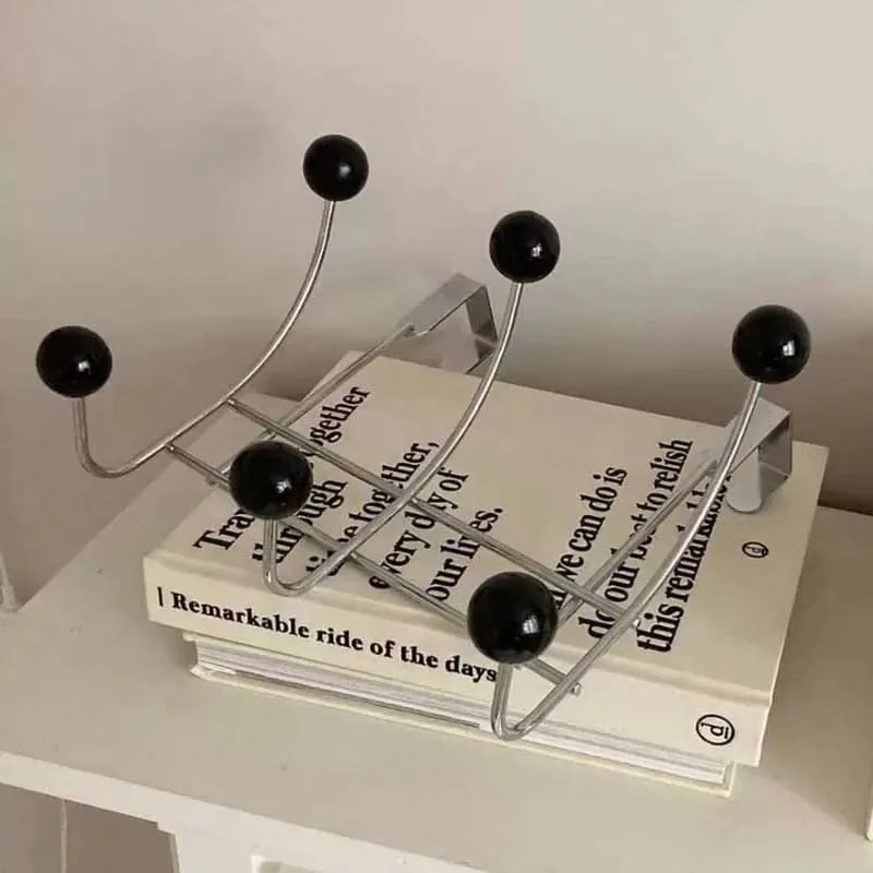 Draagbare deurhaak hangende kapstok zonder boren Multifunctionele slaapkameropslag Hanger Keukenorganizer Woonaccessoires: plum